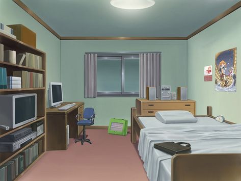 For reference - generic anime room Anime Houses, Anime Bedroom, Anime House, Episode Interactive Backgrounds, Anime Places, Bedroom Drawing, Simple Anime, Desktop Background Images, Anime Room