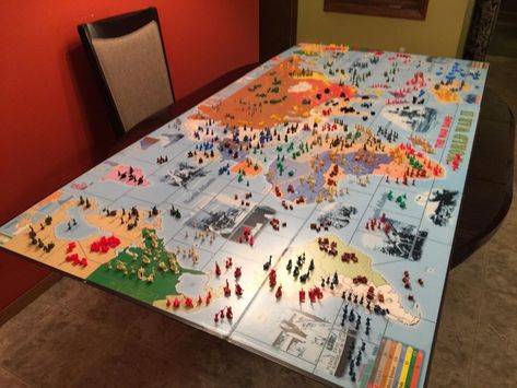 HUGE CUSTOM RISK GAME BOARD and LOT (OVER 3000 PIECES) | #1899613835 Risk Game Board, Giant Game Board, Tattoo Prep, Risk Board Game, Risk Game, Bord Games, Risk Games, Movie Night Ideas, Custom Board Games