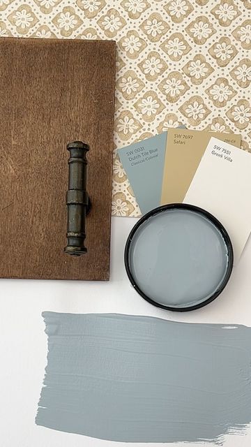 Powdery Blue Paint Color, Dusty French Blue Paint, Southern Blue Paint Color, Benjamin Moore Stonybrook, Dusty Blue Wainscoting, Bm Nantucket Fog, Cozy Blue Paint Colors, Muddy Blue Paint Colors, Amsterdam Benjamin Moore