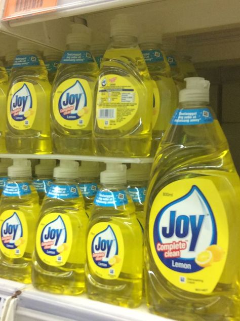 joy yellow Joy Dishwashing Liquid, Soap Label Design, Sponge Dish, Soap Labels, Dishwasher Soap, Soap Packaging, Dishwashing Liquid, Gatorade Bottle, Liquid Soap