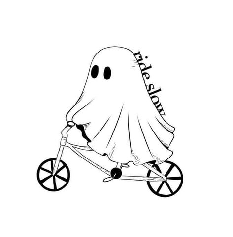 Bike Tattoos, Riding Bike, Ghost, Witch, Bike, Tattoos, Halloween