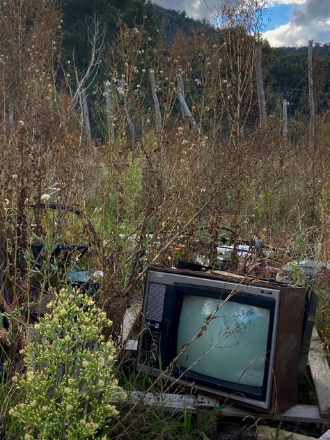 #tvshow #trash #art Trash Goblin Aesthetic, Nature Punk Aesthetic, Trash Core Aesthetic, Garbage Aesthetic, Overgrown Aesthetic, Trailer Trash Aesthetic, Trash Core, Trash Photography, Garbage Core