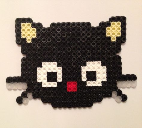 Chococat Pixel Art Choco Cat, Hello Kitty And Friends Perler Beads, Choco Cat Perler Beads, Melt Beads, Melt Beads Patterns, Pixel Beads, Melty Bead Patterns, Easy Perler Beads Ideas, Hamma Beads