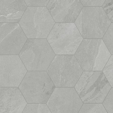 Grey Hexagon Tile, Hex Tiles Bathroom, Gray Hexagon Tile, Hexagon Tile Bathroom Floor, Hexagon Tile Bathroom, Hexagon Floor, Hexagon Tile Floor, Exterior Tiles, Hexagon Tile