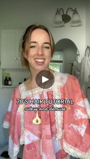 3.1K reactions · 41 shares | 70’s Hair tutorials are very cutesy and demure with $5 rollers and a $25 curler-saying this bc this is the most AFFORDABLE way I can do my hair vintage style!!!🙌🧡🌼 Remember to curl away from your face and don’t yank out those rollers🙏🫶🏼

#70s #70shair #70saesthetic #hairtutorial #demure #cutesy | Brynne 🌼🪩 | Bee Gees · More Than A Woman 70s Hair Tutorial, Hair Vintage Style, 70’s Hair, 70’s Aesthetic, 70s Hair, Bee Gees, Hair Tutorials, Vintage Hairstyles, My Hair