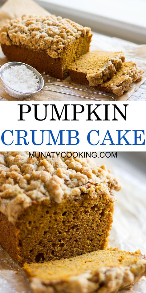 Desserts For A Crowd Easy, Thanksgiving Desserts For A Crowd, Pumpkin Crumb Cake, Crumb Cake Recipe, Cooking Pumpkin, Thanksgiving Food Desserts, Pumpkin Recipes Dessert, Cake Easy, Gateaux Cake