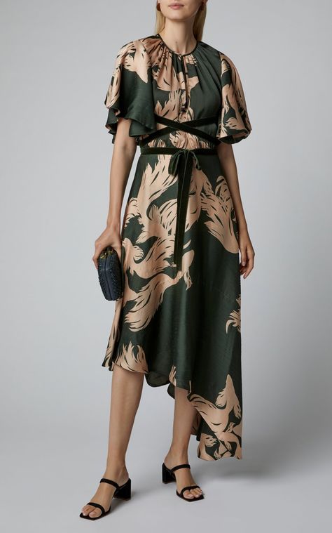 Dresses For Big Bust, Georgette Maxi Dress, Georgette Dress, Big Bust, Johanna Ortiz, Looks Vintage, Moda Operandi, Silk Dress, Fashion Collection