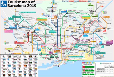 Tourist Map of Barcelona, 49 important places for tourists. Barcelona Tourist Map, Barcelona Tourist, Barcelona Map, Barcelona Hotel, Barcelona Travel Guide, Map Of Spain, Barcelona Spain Travel, Metro Map, Subway Map