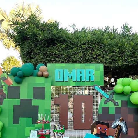 The Party Factory on Instagram: "Minecraft Birthday Setup ⛏️ #thepartyfactory#minecraftbirthday#oman#events#omanpartyplanner#minecrafttheme" Minecraft Themed Birthday Party, Minecraft Birthday Decorations, Birthday Setup, Minecraft Party Decorations, Pool Party Themes, Minecraft Birthday Party, Minecraft Decorations, Minecraft Birthday, Summer Pool Party