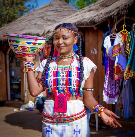 Check out Cute Pictures and 2015 Calendar release of Miss Heritage “Benedicta Akpana” | TN Blog Nigeria Clothes, Teuta Matoshi Dresses, Unconventional Wedding Dress, Diy Wedding Dress, Skin Shine, African Inspired Clothing, Rainbow Dress, Traditional Attire