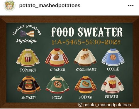 Food Clothes, New Animal Crossing, Animal Crossing Game, Animal Crossing, Sugar Cookie, On Twitter, Twitter, Clothes, Design