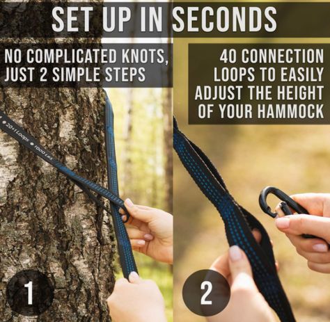 How to Hang a Hammock Anywhere - Improvised Life Hang A Hammock, Hammock Tree Straps, Resistance Tube, Hammock Stands, Indoor Swing, Camping Hammock, Strengthen Core, Resistance Band Set, Two Trees