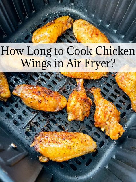 how long to cook chicken wings in air fryer, how long to cook frozen chicken wings in air fryer, how to reheat chicken wings in air fryer Air Fryer Frozen Chicken Wings, Wings In Air Fryer, Breaded Chicken Wings, Oven Chicken Wings, Air Fry Chicken Wings, Frozen Chicken Wings, Cooking Frozen Chicken, Air Fryer Chicken Wings, Pre Cooked Chicken