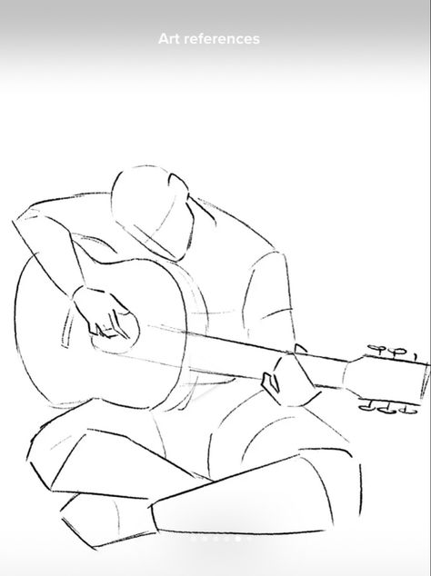 Guitar On Back Pose Drawing, Art Refence Pose, Locker Drawing Reference, Drawing Poses Multiple People, Single Person Drawing Base, Person Curled Up In A Ball Reference, 2 Person Art Reference, Group Drawing Poses Five, Umbrella Pose Reference Drawing