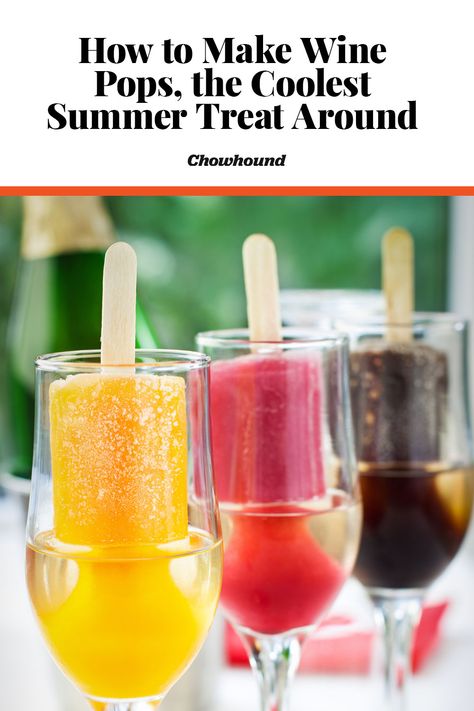 Wine Treats, Cocktail Popsicles, Duplin Wine, Wine Popsicles, Champagne Popsicles, Boozy Pops, Popsicles Recipes, Boozy Ice Pops, Alcoholic Popsicles