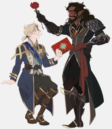 World of Warcraft | Anduin Wrynn & Wrathion “The Black Prince” Anduin Wrynn Fanart, Anduin Wrynn X Wrathion, Wrathion Anduin, Wrathion Art, Anduin Wrynn, The Black Prince, Aesthetic Things, Wow Art, Some Girls