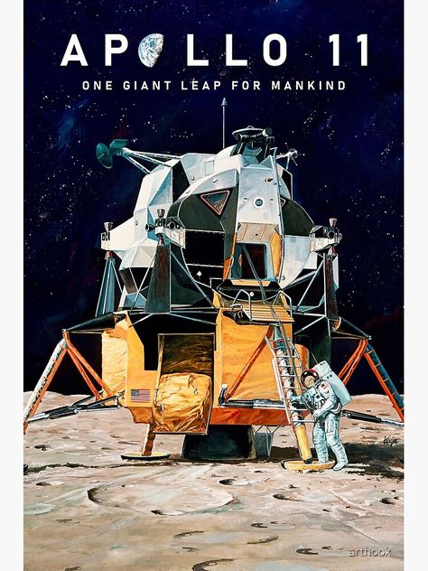 "Apollo 11 - One giant Leap for Mankind" Poster for Sale by arthook | Redbubble Nasa Art, Space Travel Posters, Phonograph Record, Apollo Space Program, Nasa Poster, 16x20 Poster, Massimo Vignelli, Nasa Apollo, Apollo Missions