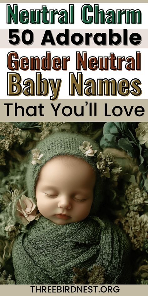 The Best Gender-Neutral Baby Names with Origins and Meanings - This Little Nest Cute gender-neutral baby names that you'll love. Modern gender-neutral baby names, baby names list, unique baby names, boy girl baby names. baby names for 2025 Unique Names Gender Neutral, Old Fashioned Gender Neutral Names, Non Gender Names, Gender Names Neutral, September Baby Names, Name Ideas Gender Neutral, Gender Neutral Names With Nicknames, Cute Gender Neutral Names, Emory Name