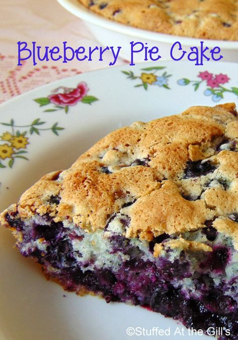 Blueberry Pie/Cake Blueberry Desserts Recipes, Dessert Oreo, Blueberry Cake Recipes, Desserts Keto, Blueberry Desserts, Berries Recipes, Easy No Bake Desserts, Blueberry Pie, Blueberry Cake