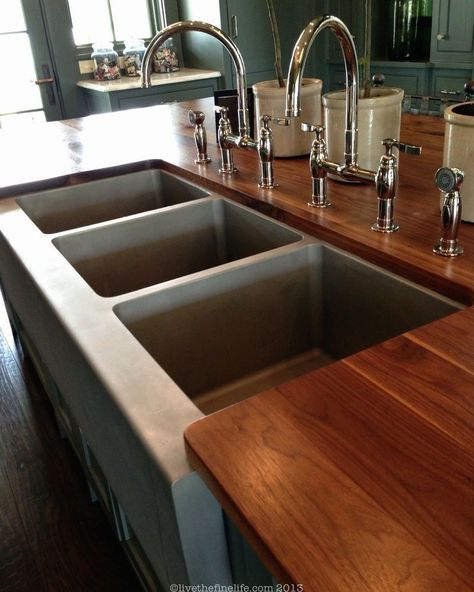 1000+ ideas about Basin Sink on Pinterest | Sink mixer taps, Mixer taps and Bar sink Kitchen Sink Options, Industrial Sink, Restaurant Sink, Commercial Kitchen Design, Kitchen Industrial, Sinks Kitchen, Modern Kitchen Faucet, Kitchen Sink Design, Southern Living Homes