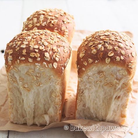 Soft Sourdough Bread, Oat Porridge, Japanese Bread, Soft Bread, Bread Soft, Sourdough Starter Recipe, Sourdough Baking, Sourdough Bread Recipe, Honey Oatmeal