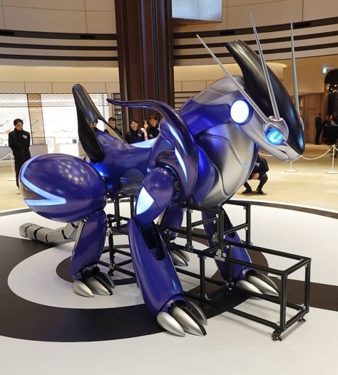 A vehicle developed by Toyota, inspired by the Pokemon character Miraidon, on display in Tokyo on Thursday Miraidon And Koraidon, Miraidon Art, Koraidon Pokemon, Miraidon Pokemon, Pokemon Miraidon, Ackerman Fanart, Pokemon Items, Pokemon Violet, Fantasy Inspo