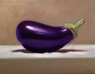 eggplant painting - Google Search Fruit Art Drawings, Vegetable Painting, Food Art Photography, Fruits Drawing, Watercolor Fruit, Object Drawing, Food Painting, Elementary Art Projects, Fruit Painting