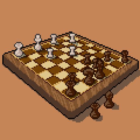 Chess Pixel Art, Chess Board, Chess, Pixel Art, My Art, Art Design, Quick Saves, Art