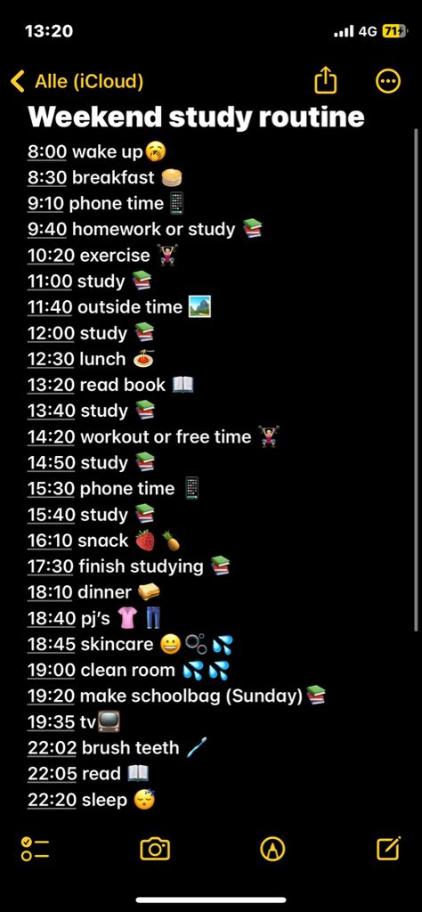 Good Routines For Teens, Weekend Study Routine, Breakfast For School Mornings, Saturday Morning Routine, Routine School, School Routine For Teens, Study Routine, Morning Routine School, Daily Routine Planner