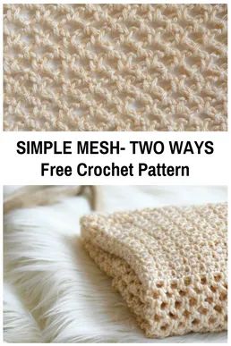 Mesh Crochet Stitch, Crochet Box Stitch, Crochet Blanket Stitch Pattern, Mesh Crochet, Crocheted Blankets, Tunisian Crochet Stitches, Crochet Stitches For Blankets, Crochet Stitches Free, Crochet Knit Stitches