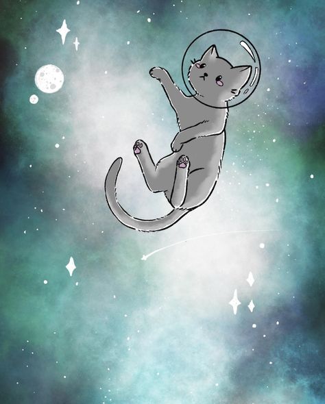 Cats In Space, Space Bunnies, Planet Drawing, Space Drawings, Dream Catcher Craft, Like Drawing, Drawing Cats, Space Tattoo, Space Cat