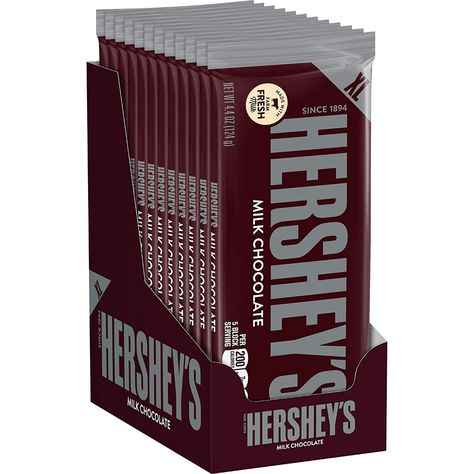 Hershey Candy Bars, Hershey Candy, Hershey Chocolate Bar, Hershey Bar, Chocolate Candy Bar, Bulk Candy, Candy Bars, Halloween Food For Party, Sweet Chocolate