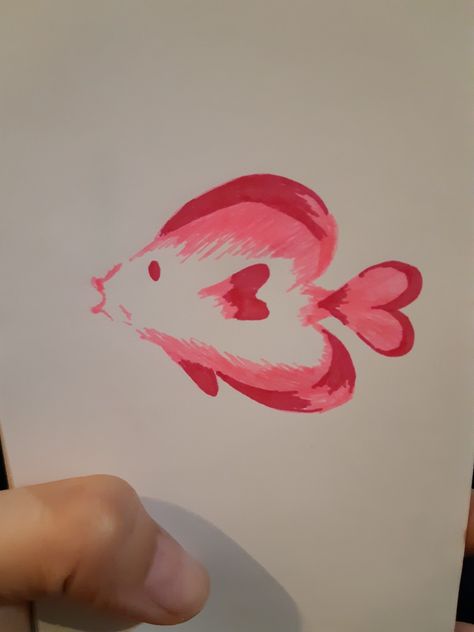 Imaginary fish #fish #fisch #doodle #draw #heart #herz #taptapfish Fish Painting Easy, Draw Heart, Heart Fish, Fish Drawing, Draw Doodle, Fish Fish, Painting Easy, Fish Drawings, Fish Painting