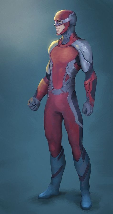 Red Hair Man, Villian Design, Superhero Character Design, Hero Suits, Red Superhero, Hair Man, Superhero Suits, Super Suit, Super Strength