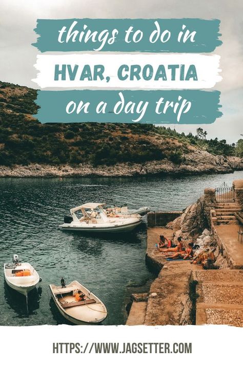 Things to do in Hvar, Croatia. Article specifically highlights the best itinerary for Hvar when visiting for 1-day but there are additional ideas for those planning on spending more time on the island. #hvar #croatia #travel #traveltips #europe #europetravel #croatiatravel Croatia Itinerary, Hvar Island, Croatia Travel Guide, Hvar Croatia, Croatia Beach, Balkans Travel, Croatia Holiday, Visit Croatia, Eastern Europe Travel