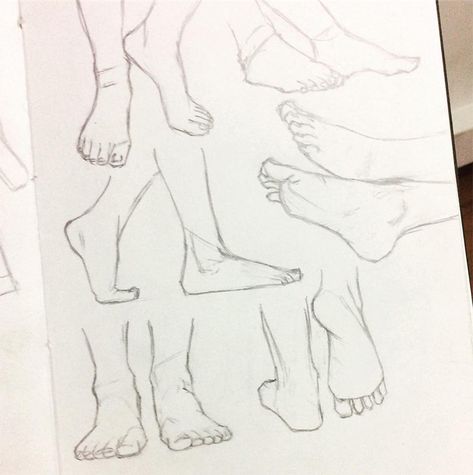 Feet Drawing Tutorial Step By Step Cute, Human Feet Drawing Sketch, Feet Sketching Step By Step, Feet Reference Drawing Laying Down, Feet Drawing Step By Step, Walking Feet Drawing, Feet Reference Drawing Step By Step, Drawing Feet Front View, Feet Reference Drawing Squat