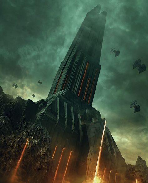 ArtStation - Darth Vader castle, Marc Simonetti Darth Vader Castle, Marc Simonetti, Sith Empire, Star Wars Concept Art, Star Wars Empire, Star Wars Tattoo, Star Wars Rpg, Paintings Abstract, Pencil Sketches