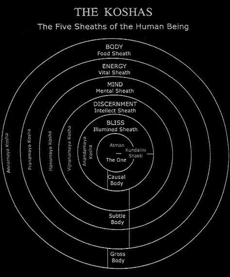 Kosha, usually rendered “sheath”, is one of five coverings of the Atman, or Self according to Vedantic philosophy. According to Vedanta, the wise person being aware of the subtle influences of the … Pranamaya Kosha, Annamaya Kosha, Advaita Vedanta, The Five Elements, Meditation Spirituality, Kriya Yoga, Five Elements, Wise Person, Yoga Philosophy