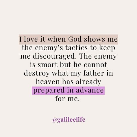 When God reveals the enemy’s schemes to keep you discouraged, remember that no matter how cunning the enemy is, he cannot undo the plans God has already set in motion for your life. God’s protection and promises are unbreakable. As it says in Isaiah 54:17 (NIV), “No weapon forged against you will prevail, and you will refute every tongue that accuses you.” Trust that God has already prepared a path of victory for you. Spanish Translation: Cuando Dios revela las tácticas del enemigo para man... God Reveals, God Has Already Prepared The Way, Isaiah 54:17, And God Said Love Your Enemy, When God Says No, God Will Expose Your Enemies, I Asked God To Protect Me From Enemies, God Will Judge Our Enemies, God Told Me To Love My Enemies