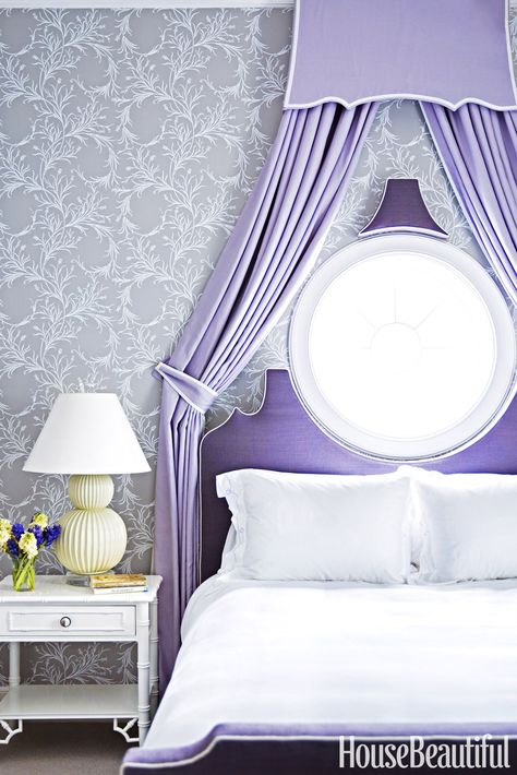 Bring In Some "Millennial Lilac" Purple Bedrooms Ideas, Mint Green Bedroom, Lilac Bedroom, Purple Bedrooms, Purple Bedroom, Purple Rooms, Bedroom Color Schemes, Bedroom Green, Stunning Interiors