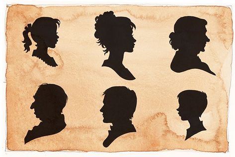 imagesevents27622Silhouettes-all-jpg.jpe Victorian Silhouette Art, Victorian Silhouette Portrait, Victorian Silhouette, Flash Ideas, Wilkie Collins, Victorian Portraits, Silhouette Drawing, Silhouette Tattoos, Ra Ideas