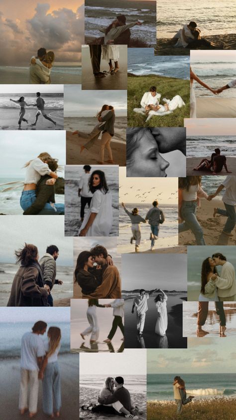 Beach Couple, Couple Session, The Beach, Collage