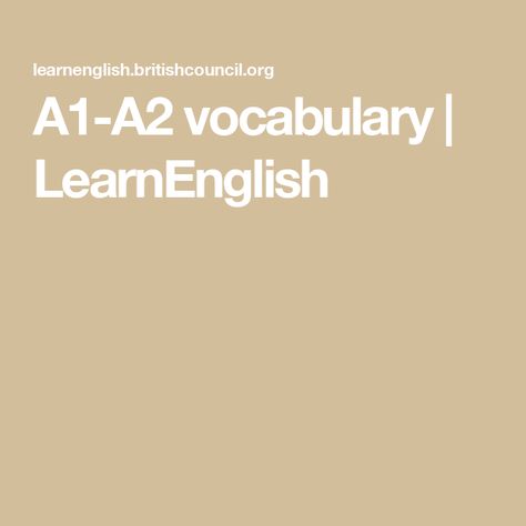 A1-A2 vocabulary | LearnEnglish Big Vocabulary Words, Words To Describe People, Vocabulary Exercises, Improve Your Vocabulary, Job 1, English Vocabulary Words Learning, More Words, Words To Describe, English Vocabulary Words