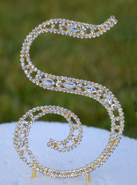 S Letter Wallpaper, Silver Cake Topper, Rhinestone Cake Topper, Letter Cake Toppers, Letter Cake, S Letter Images, Monogram Cake Toppers, Gold Cake Topper, Stylish Alphabets