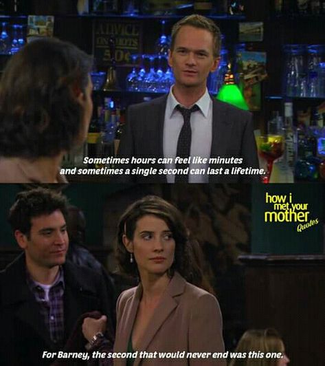 ❤❤ Robin Scherbatsky Quotes, Barney Himym, Barney Quotes, How I Met Your Mother Quotes, Barney Robin, Barney Stinson Quotes, Barney And Robin, Robin Scherbatsky, How Met Your Mother