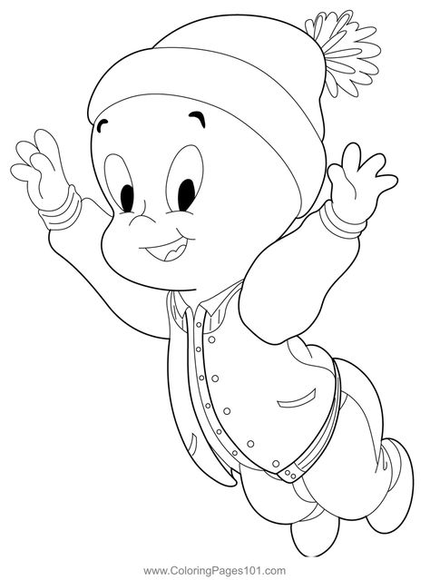 Happy Casper Coloring Page 2024 Halloween, Coloring Pages For Girls, Coloring Pages Printable, Page Ideas, Halloween Coloring, Free Kids, Printable Coloring Pages, Printable Coloring, Coloring Pages For Kids