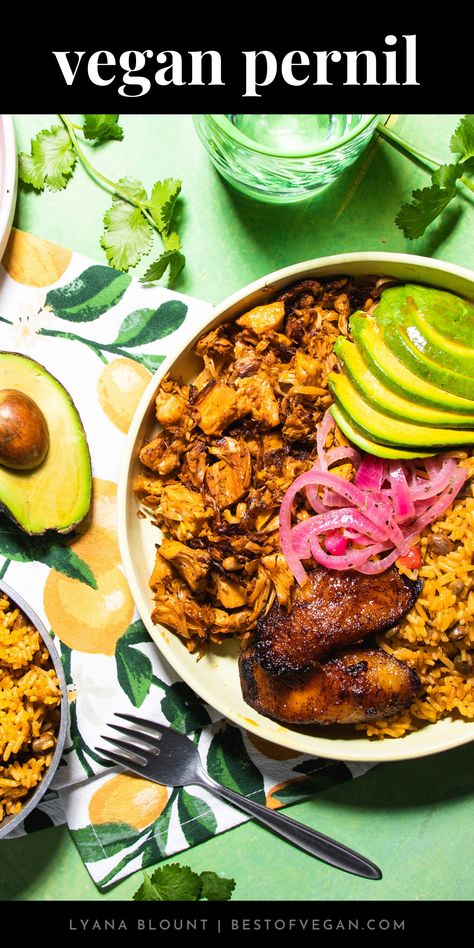 Get ready to experience a whole new world of flavors with this Vegan Pernil recipe 🤤! Lyana combines the classic dish with plant-based ingredients to create a meal that's not only delicious but also kind to our planet 🌏. So, why wait? Let's embark on this tasty adventure together! 🚀 Get the recipe now 🔥! Vegan Pernil, Puerto Rican Christmas Dinner, Pernil Recipe, Puerto Rican Christmas, Puerto Rican Food, Canned Jackfruit, Jackfruit Recipes, Puerto Rican Cuisine, Rican Food