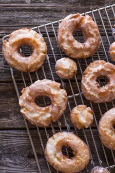 These Old Fashioned Buttermilk Donuts are all about the texture.  They are soft and cakey on the inside, and golden brown on the outside with these beautiful nooks and crannies for that sweet glaze to hold onto. Sourdough Old Fashion Donut, Old Fashioned Doughnuts Recipe, Buttermilk Donut Recipe, Buttermilk Donuts, Sour Cream Donut, Types Of Donuts, Old Fashioned Donut, Cake Donuts Recipe, Homemade Donuts Recipe