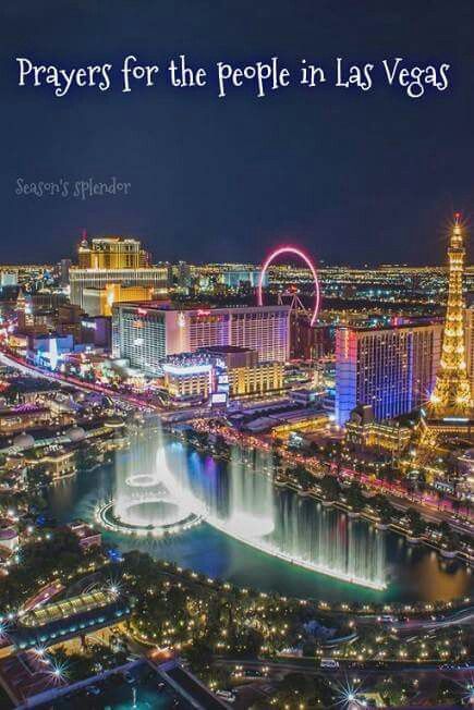 R Vegas Strip, Las Vegas Strip, Aerial View, At Night, Las Vegas, Water