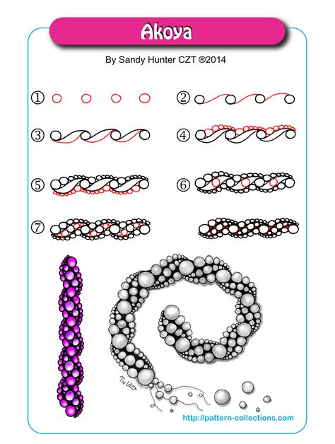 Zentangle Patterns Artwork, Zentangle Designs Step By Step, Tangle Patterns Step By Step, Zentangle Tutorial Step By Step, Zentangle Step By Step, Zen Tangle Patterns, Zentangle Patterns Step By Step, Stylo Art, Zantangle Art